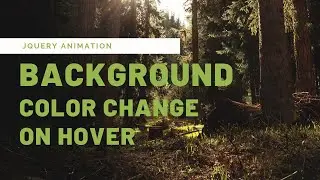 Jquery Background Color change on Hover | Jquery Animation Tutorial