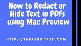 How to Redact Text in PDFs Using Mac Preview
