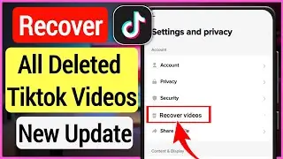 How to Recover My Deleted TikTok Videos (New Update 2023) | How to recover deleted Tiktok videos