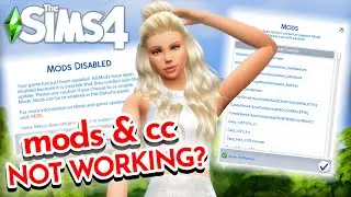 Sims 4 CC & Mods Disabled NOT WORKING / SHOWING UP In Game, CAS or Build Mode AFTER UPDATE! TS4 2021