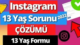 Instagram 13 Yaş Sorunu Çözümü (2022) | Hesap Kurtarma ve Kilitlenen Hesabı Açma