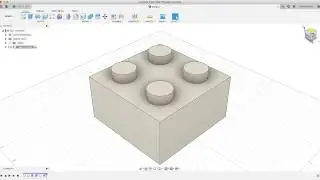 Построение кубика LEGO 2x2 Fusion 360. Урок Технологии. Дистанционное обучение 5А, 5Б, 5В
