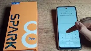 How to change Pin Lock password in Tecno spark 8 Pro phone, pin lock change setting