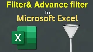 Difference between filter and advance filter in Microsoft Excel|Filter and advance filter in Excel