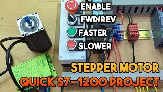Stepper Motor Quick Project Using TIA Portal v18 & S7-1200 PLC