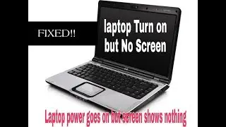Black Screen Error Fixed | Power On But No Display | System Black Screen fixed
