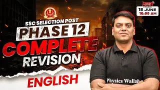 SSC Selection Post 12 2024 | SSC Selection Post 12 English | Complete Revision | Vivek Sir English