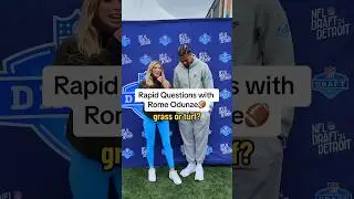 NFL Draft with Rome Odunze! Rapid Questions 🏈 #nfldraft #nfl #football #sports #shorts