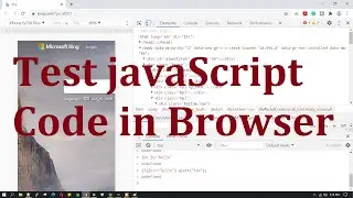 How to write Java script code in browser