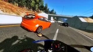 BeamNG Drive - Motorcycle Crashes First Person | Аварии На Мотоциклах в Бименджи Драйв #1