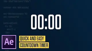 Create A Countdown In After Effects - Quick & Easy! + Free Download