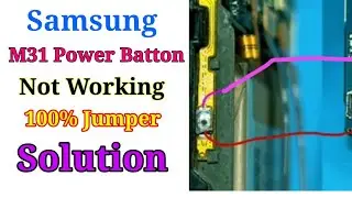 Samsung M31 Power Batton Not Working 100% Solution | M31 Power Key Jumper Solution.