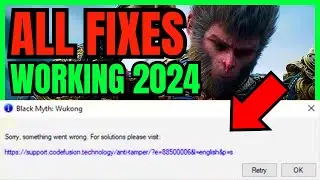FIX Sorry Something Went Wrong ERROR In Black Myth Wukong (ALL FIXES 2024)