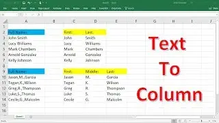 How To Split Text Into Multiple Columns Using Text to Column In Excel