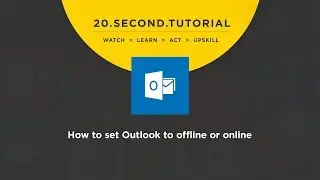 OLDIE - How to set Outlook to offline or online mode: MS Outlook Tutorial #8