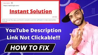 How to fix youtube description link not clickable 2023 || how to add clickable links yt video