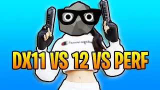 FORTNITE RENDERING MODES BENCHMARK + GAMEPLAY | DX 11 vs DX 12 VS PERFORMANCE MODE