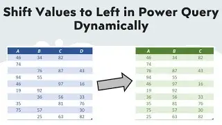 Shift Values to Left in Power Query Dynamically