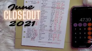 BUDGET WITH ME | June 2021 Budget | CLOSEOUT