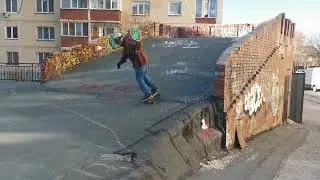 #8 серфскейт, поворот bottom turn
