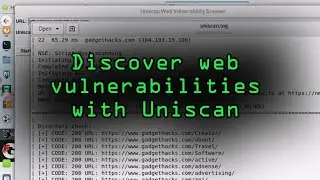 Discover Web Vulnerabilities with Uniscans Terminal or GUI-Based Tool [Tutorial]