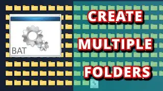 How to Create Multiple Folders at ago Using a simple bat file