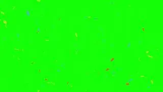 Green Screen Falling Confetti