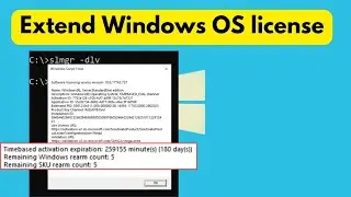 Extend Windows OS license | Reset the clock