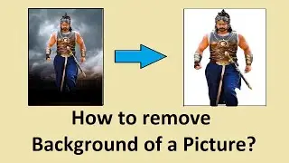 How to remove background of a picture