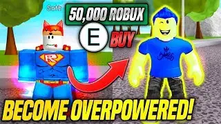 I Spent 50,000 ROBUX To Become OVERPOWERED in SUPER POWER TRAINING SIMULATOR! (Roblox)