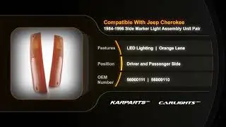 Fits Jeep Cherokee Side Marker Light 1984-1996