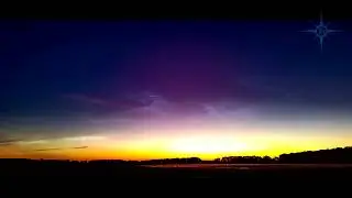 Morning noctilucent clouds in the sky of Kyiv region on July 7, 2024