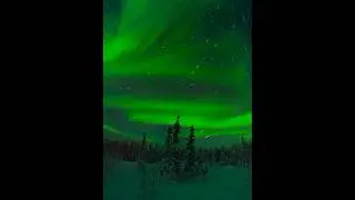 Preciosas auroras boreales en Yellowknife la capital de los Northwest territories en Canadá 🇨🇦