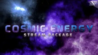 Cosmic Energy Twitch overlay and alerts stream Package for OBS Studio, Streamlabs and Streamelements
