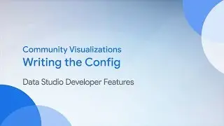 Community Visualizations: What's in the Config?
