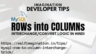 MySQL Rows into Columns | Convert Rows Into Columns | Split Row to Column | Transpose Row to Column