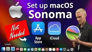 Set up macOS Sonoma & Install Apps without using the App Store or iCloud [Step by Step]