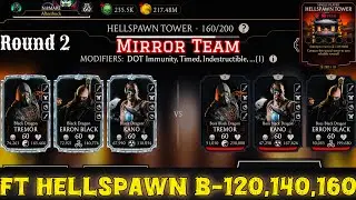 Boss Mirror Match | Fatal Hellspawn Tower Boss Battle 120, 140 & 160 Fight + Reward MK Mobile