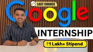 Google Launched Winter Internships 2024 For College Students | Paid Internships Earn ₹1 Lakh