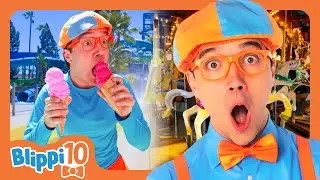 Blippi’s Top 10 Moments: Amusement Parks! | Blippis Top 10 | Educational Videos for Kids