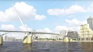 Londons first pedestrian and cycle bridge proposed for Canary Wharf