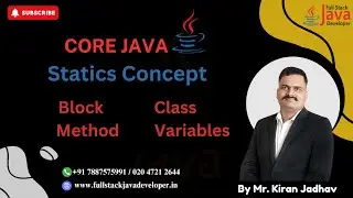 Static Concept in Java | Learn with Mr. Kiran Jadhav