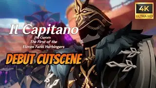 IL CAPITANO Fights Pyro Archon【4K 60 FPS CUTSCENE】 Genshin Impact Natlan