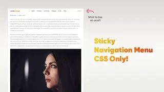 Sticky Navigation Menu on Scroll Using CSS Only
