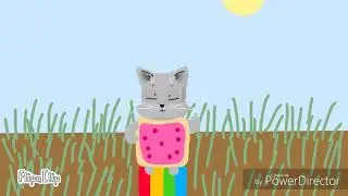 Nyan Cat: надо поле притоптать! (Анимационная пародия) // второе косячное видео в Flipaclip