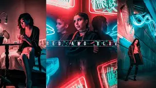Kırmızı ve Mavi Renk Efekti | Red and Blue Color Effect | Photoshop Tutorial