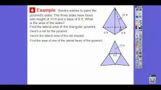 Surface Area of Pyramids - Lesson 11.4