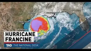 Hurricane Francine now a Category 2 storm headed toward US