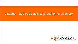 Apache – add basic auth to a location or directory