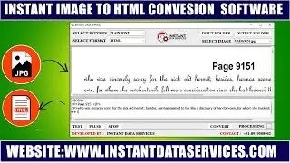 How to use Image to Html Converter Application | Offline/Online